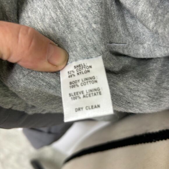 ANN TAYLOR LOFT Military Utility Cargo Jacket Coat - Gray Grey - Women's Sz Med - Picture 9 of 12